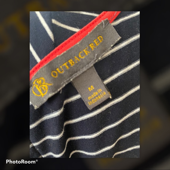 A- Outback Red by The Limited - Navy Blue ALine Dress - Picture 5 of 6